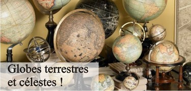 Globes et objets du cartographe