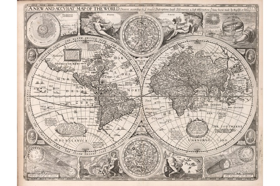Carte Du Monde En 1651